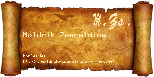 Moldrik Zseraldina névjegykártya